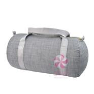 Grey Chambray Weekender Duffle