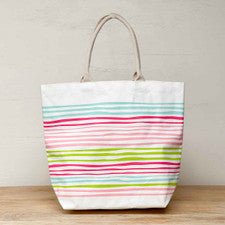 Multi Stripe Beach Bag