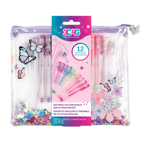 Butterfly Glitter Pouch