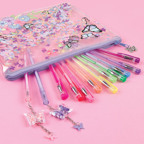 Butterfly Glitter Pouch