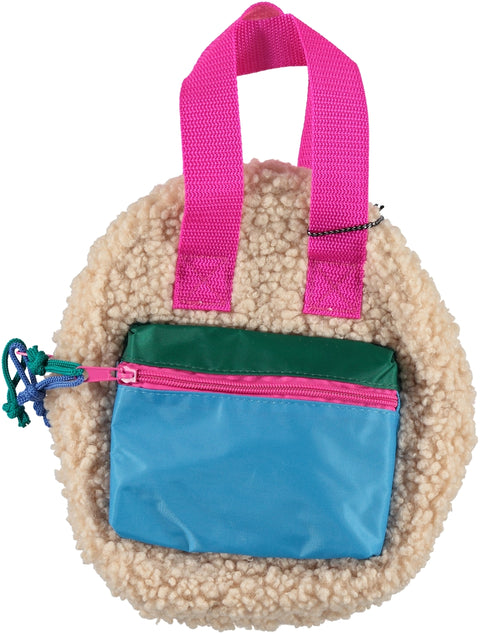 Mini Sherpa Backpack - Cream