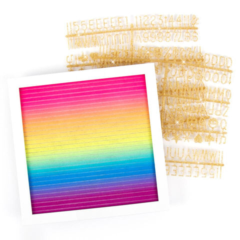 Rainbow Glitter Letter Board