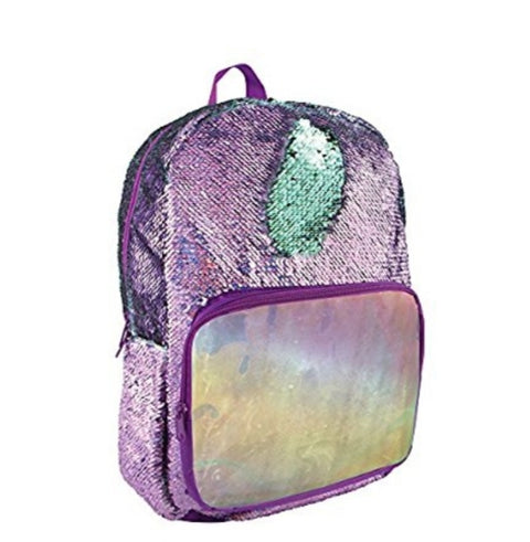Purple Magic Sequins Backpack