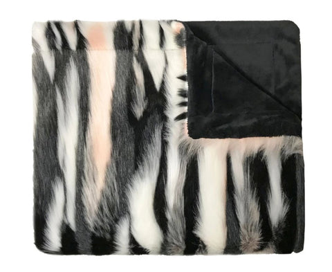 Faux Fur Blush Blanket