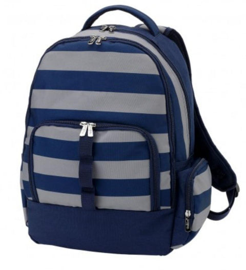 Grey Stripe Backpack