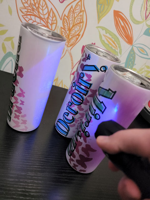 Color changing Tumbler Purple