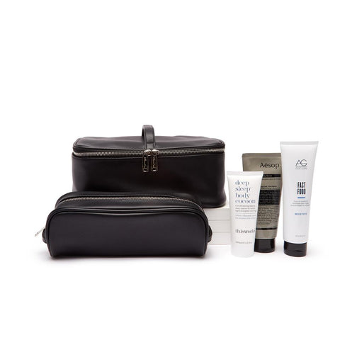 Mia 2 in one Cosmetic Case Black