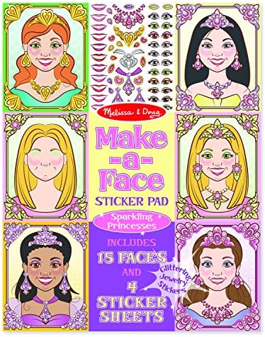 Make A face Princess Stickers