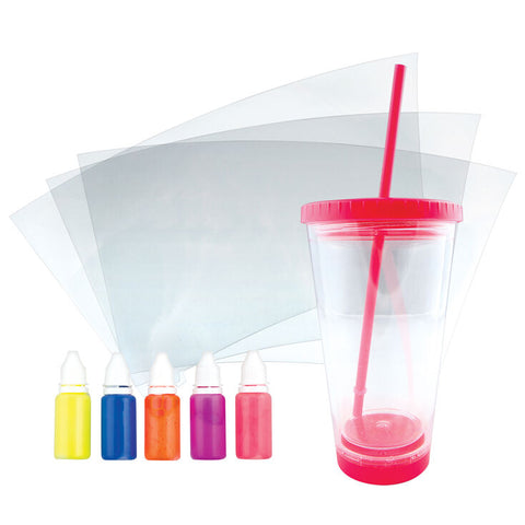 Neon Tie dye Tumber