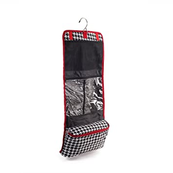 Houndstooth Folding Toiletry Case