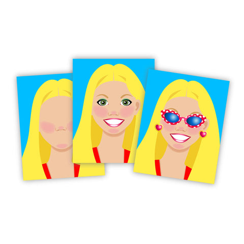 Make a Face Fashion Stickers