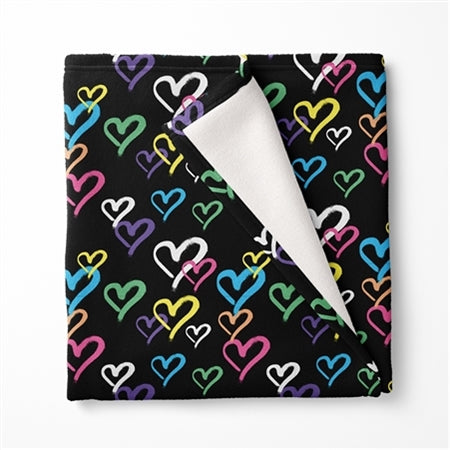 Graffiti Heart Throw Blanket
