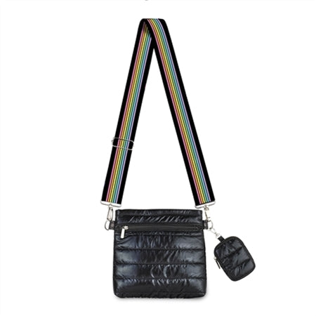 Puffer Crossbody Track Strap