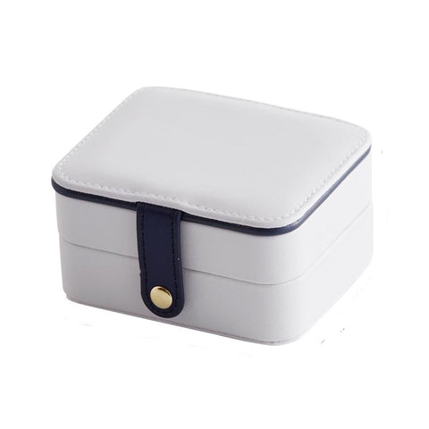 Navy Trim Jewlery Box