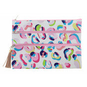 Pink Leopard Travel Pouch