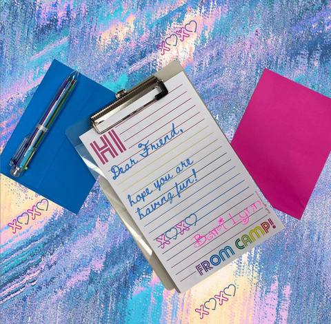 Camp Stationary Clipboard set