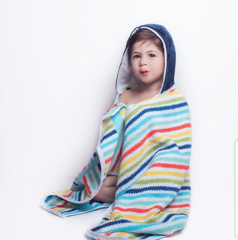 Baby Boy Cozy Hooded Towel
