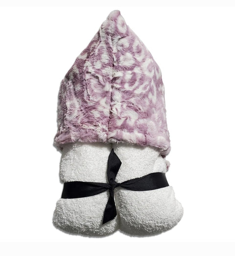Fuschia Minky Hooded Towel