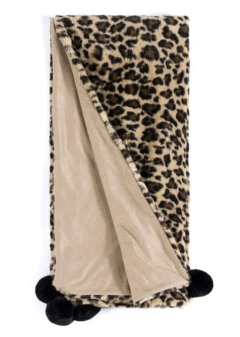 Leopard Fur Throw
