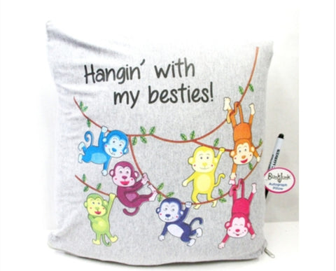 Hanging with Buddies Autograph Pillow