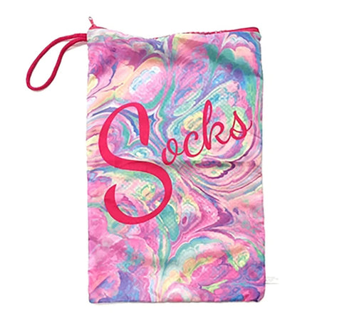 Marble Mesh Sock Bag