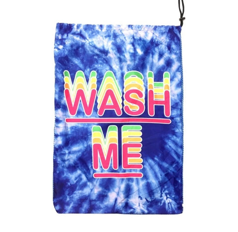 Blue Tie Dye Sock Bag