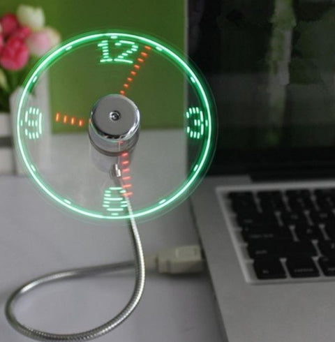 USB Clock Fan