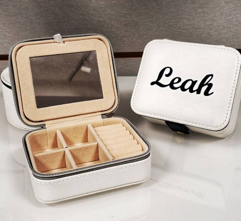 Navy Trim Jewlery Box