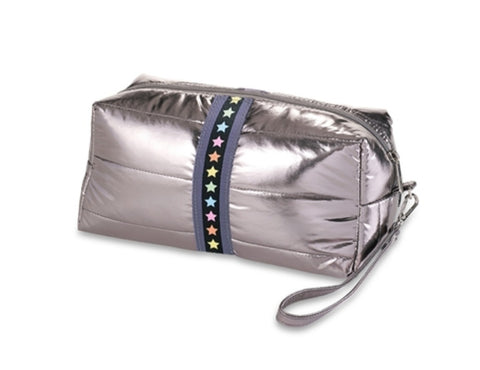Gunmetal Star Cosmetic/Pencil Case