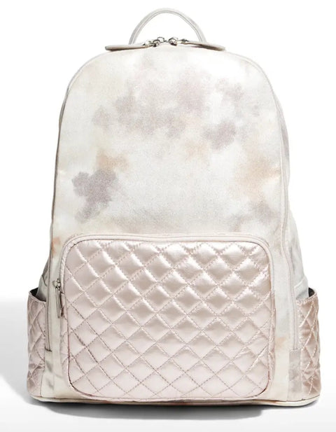 Marble Quilted Backpack