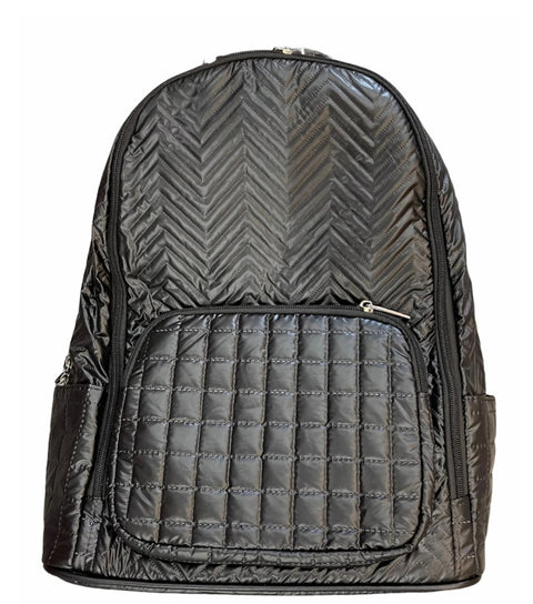 Black Chevron Backpack