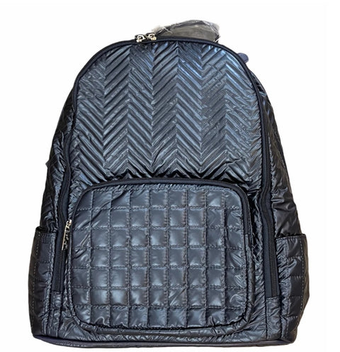 Navy Chevron Backpack