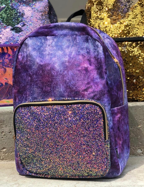 Purple Glitter Backpack
