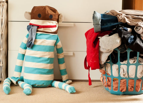 Sock Monkey Laundry Bag