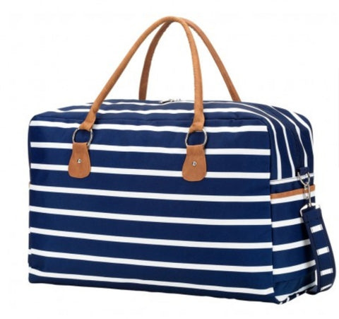 Navy Stripe Travel Bag