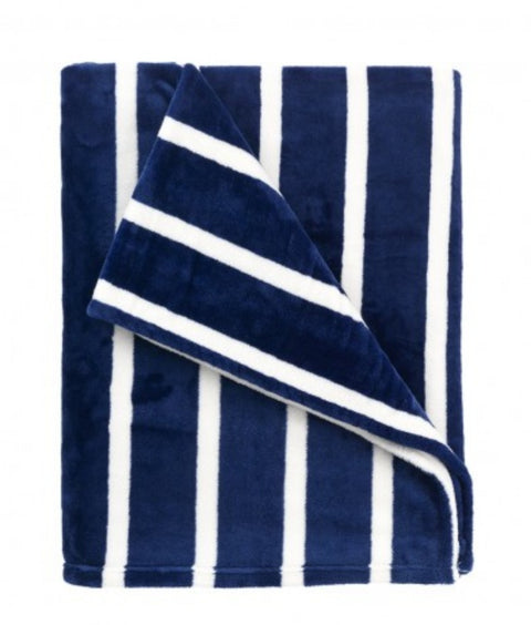 Navy Stripe Blanket
