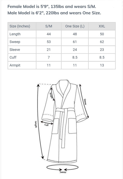 Terry Hooded Bathrobe - Adult