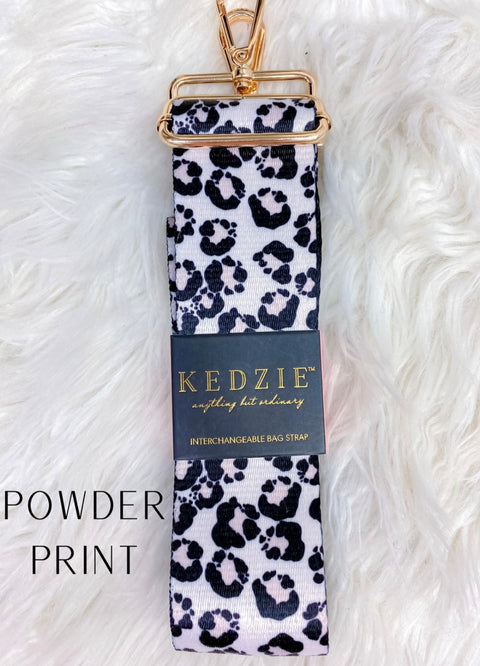 Powder Print Interchangable Purse Straps