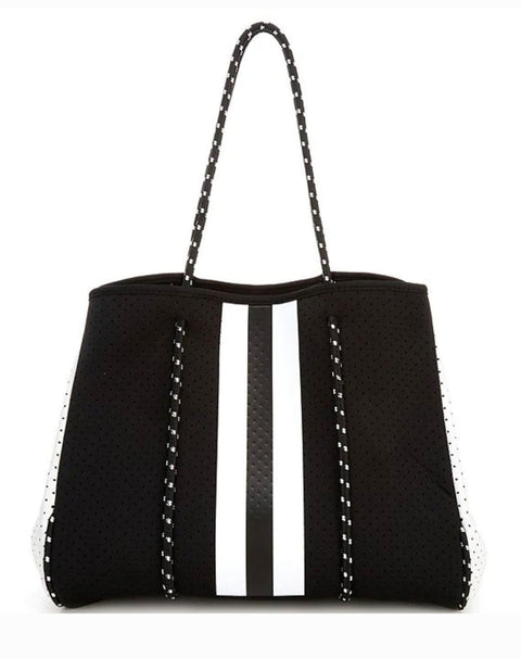 Black + White Tote