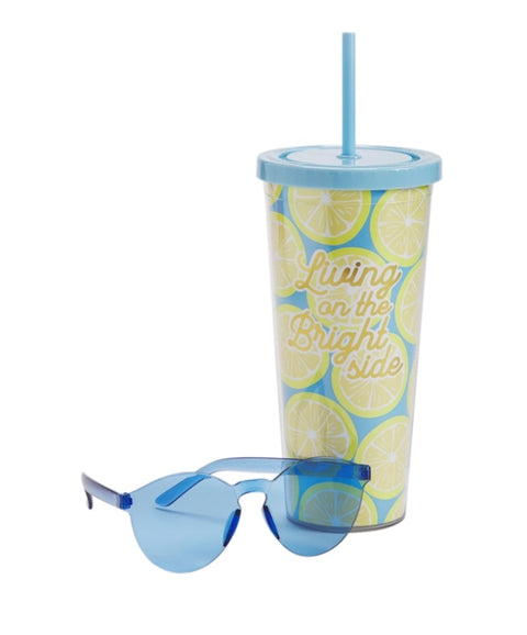 Tumbler Glasses Set Blue