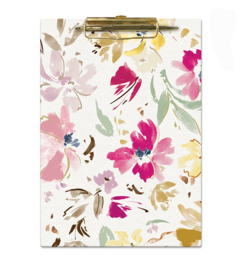 Floral Clipboard set With pen