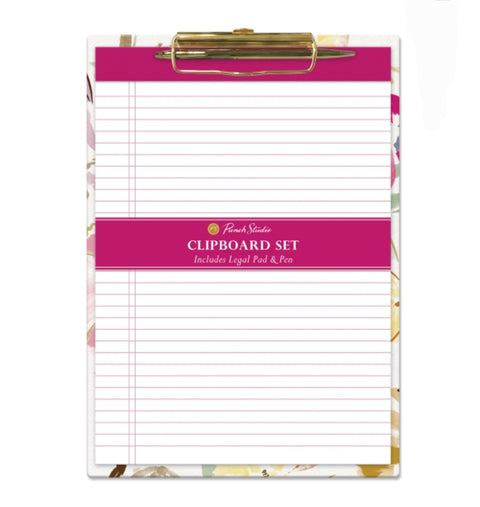 Floral Clipboard set With pen