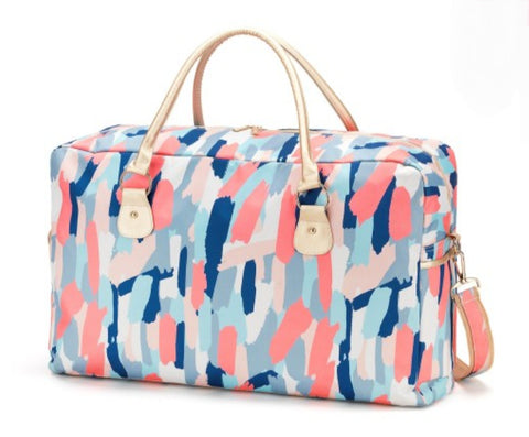 Pink Abstract Duffle