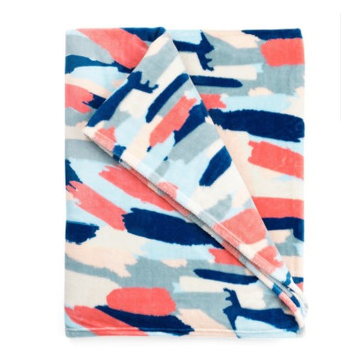 Pink Abstract Blanket