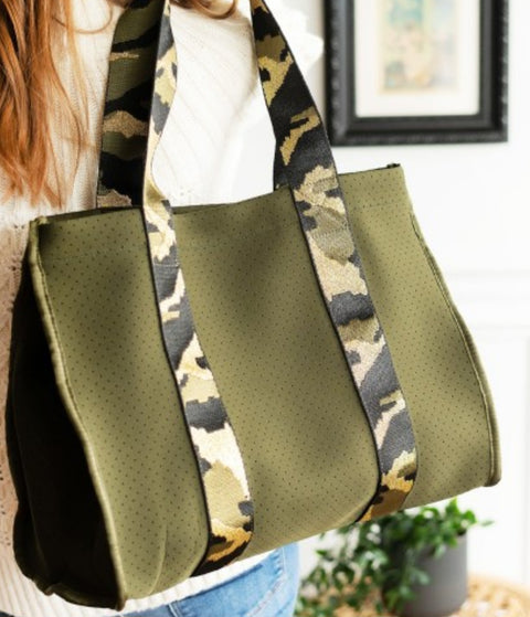 Gold Cameo Tote Bag