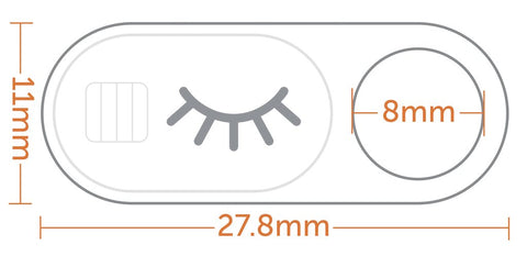 Bad Guy Blocker White/Silver Lashes