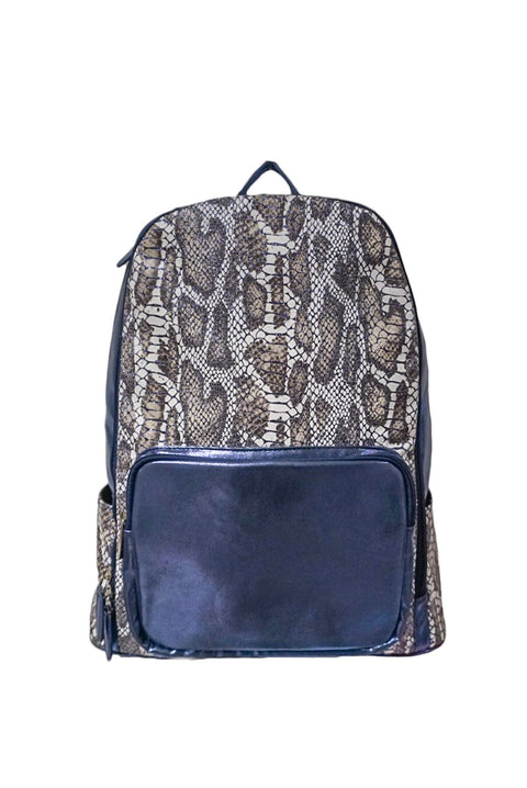 Navy Snake Backpack