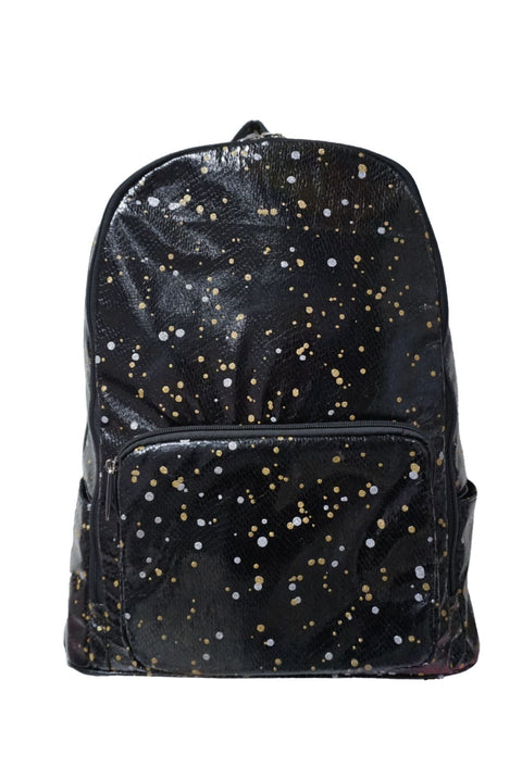 Metallic Black Backpack