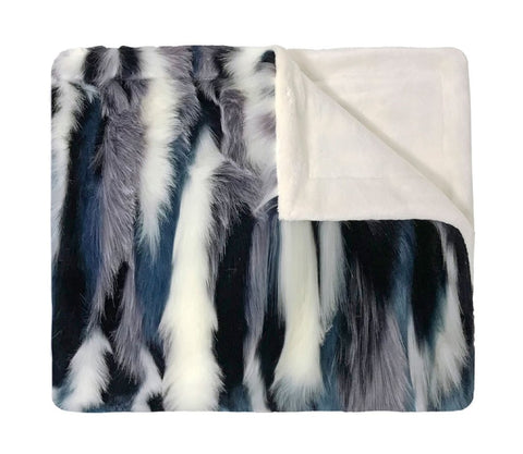 Faux Fur Teal Blanket