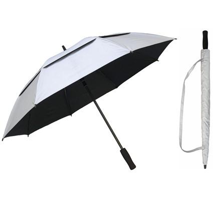 50" Silver/Black Umbrella
